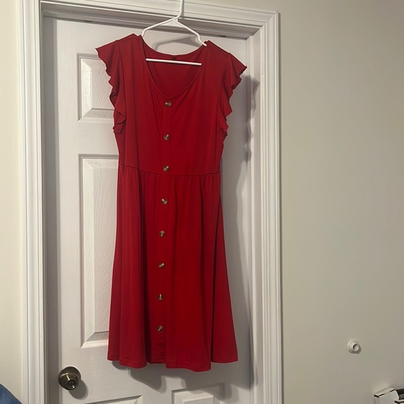 Red Summer Dress - Picture 1 of 7